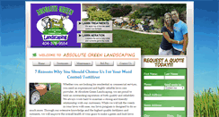 Desktop Screenshot of absolutegreenlandscaping.com